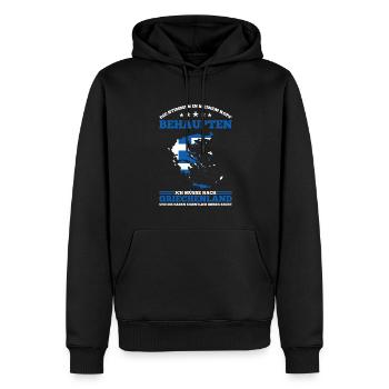 Die Stimmen In Meinem Kopf Behaupten Ich Müsse Nac - Männer Premium Bio Hoodie - Schwarz - Vorne - Nico (187cm)