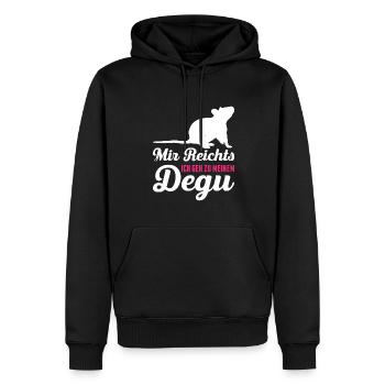 Mir Reichts Ich Geh Zu Meinem Degu Geschenk - Männer Premium Bio Hoodie - Schwarz - Vorne - Nico (187cm)