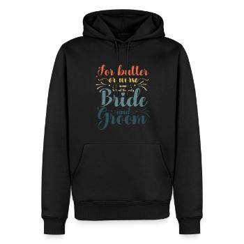 Pour le beurre ou pire, j’aimerais aller au - Sweat à capuche Premium bio Homme - noir - Devant - Nico (187cm)