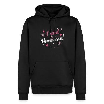 J’ai dit le projet de mariage de Yaaaas pour la mariée - Sweat à capuche Premium bio Homme - noir - Devant - Nico (187cm)
