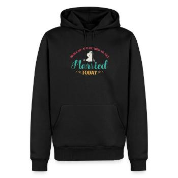 Wachte Auf Und Beschloss, Für Die Braut Des - Männer Premium Bio Hoodie - Schwarz - Vorne - Nico (187cm)
