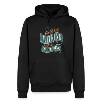 Un autre week-end, un autre mariage pour - Sweat à capuche Premium bio Homme - noir - Devant - Nico (187cm)