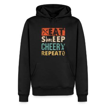 Tout sur ce design de base pour les pom-pom girls - Sweat à capuche Premium bio Homme - noir - Devant - Nico (187cm)