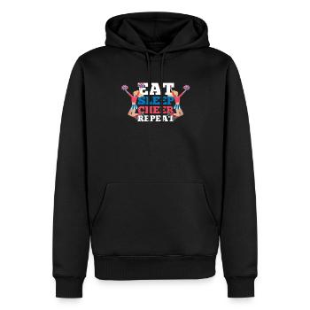Tout sur ce design de base pour les pom-pom girls - Sweat à capuche Premium bio Homme - noir - Devant - Nico (187cm)