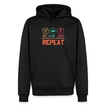 Tout sur ce design de base pour les pom-pom girls - Sweat à capuche Premium bio Homme - noir - Devant - Nico (187cm)