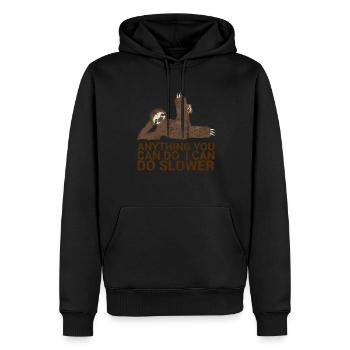 Everything you can do, I can do for - Men’s Premium Organic Hoodie - black - Front - Nico (187cm)