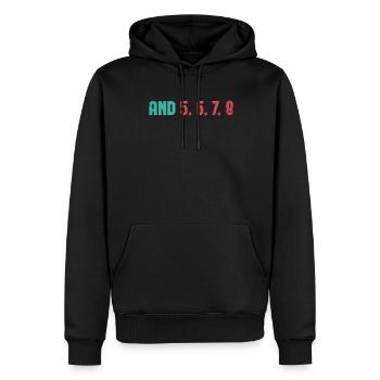 Und 5, 6, 7, 8 Design Für Cheerleader Cheer Girls - Männer Premium Bio Hoodie - Schwarz - Vorne - Nico (187cm)