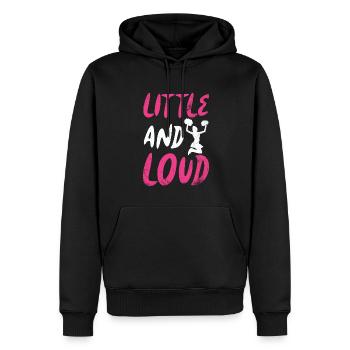 Kleines Und Lautes Design Für Cheerleader - Männer Premium Bio Hoodie - Schwarz - Vorne - Nico (187cm)