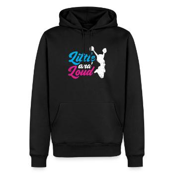 Kleines Und Lautes Design Für Cheerleader - Männer Premium Bio Hoodie - Schwarz - Vorne - Nico (187cm)
