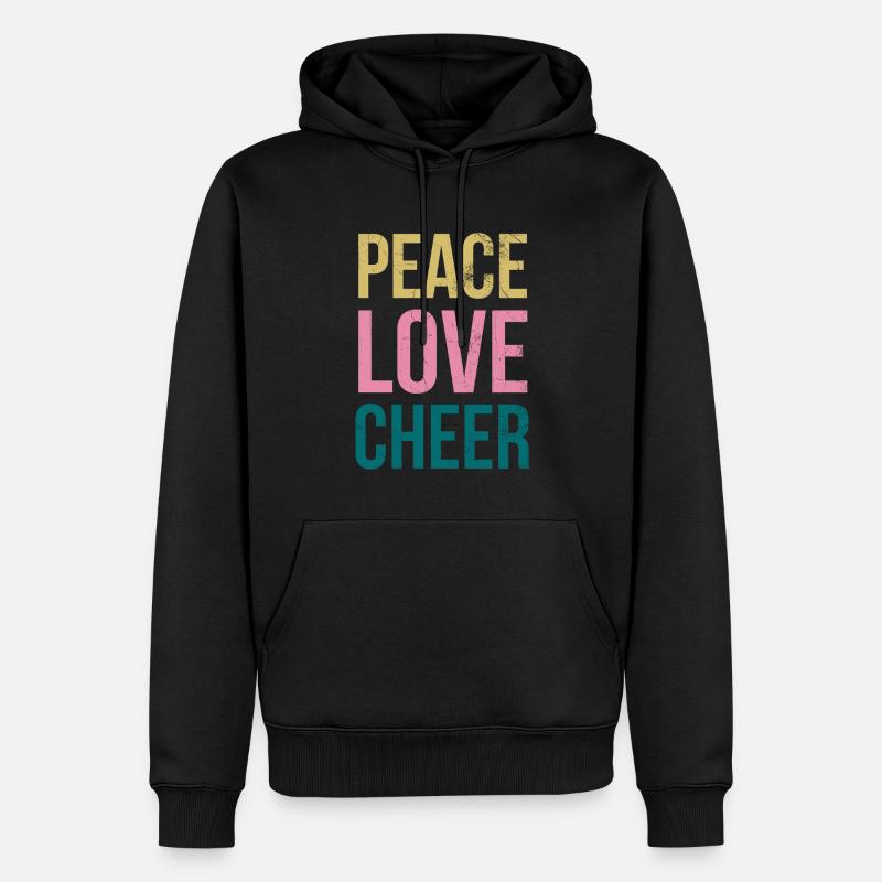 Peace Love Applause Design pour - Sweat à capuche Premium bio Homme - noir