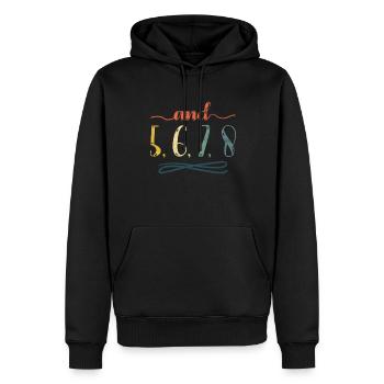 Und 5, 6, 7, 8 Design Für Cheerleader Cheer Girls - Männer Premium Bio Hoodie - Schwarz - Vorne - Nico (187cm)
