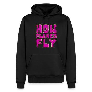 Comment les avions volent Design pour les pilotes - Sweat à capuche Premium bio Homme - noir - Devant - Nico (187cm)