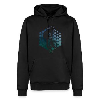 Cyclisme Femmes bmx garçons bmx hommes bmx vélo - Sweat à capuche Premium bio Homme - noir - Devant - Nico (187cm)