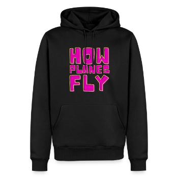 Comment les avions volent Design pour les pilotes - Sweat à capuche Premium bio Homme - noir - Devant - Nico (187cm)