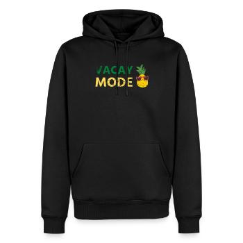Vacay Mode Ananas Design Für Strandliebhaber - Männer Premium Bio Hoodie - Schwarz - Vorne - Nico (187cm)