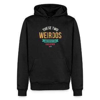 Ces deux bizarreries sont parfaites pour n’importe qui pour le - Sweat à capuche Premium bio Homme - noir - Devant - Nico (187cm)