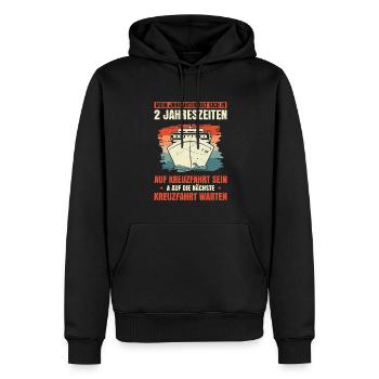 Jahr Unterteilt Sich In 2 Jahreszeiten Kreuzfahrt - Männer Premium Bio Hoodie - Schwarz - Vorne - Nico (187cm)