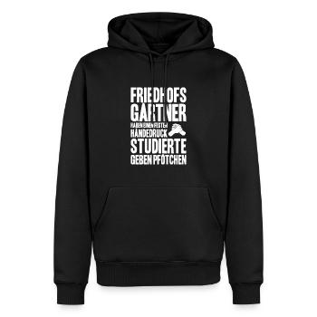 Friedhofsgärtner Friedhof Cemetery Gardener - Männer Premium Bio Hoodie - Schwarz - Vorne - Nico (187cm)