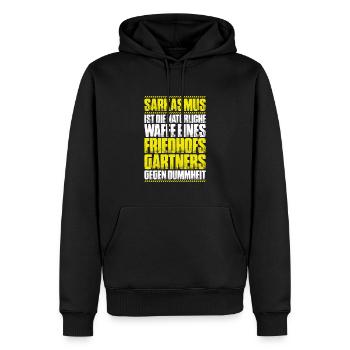 Friedhofsgärtner Friedhof Cemetery Gardener - Männer Premium Bio Hoodie - Schwarz - Vorne - Nico (187cm)