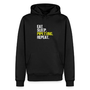 Biochemiker Biochimie Biochimie Biochimiste - Sweat à capuche Premium bio Homme - noir - Devant - Nico (187cm)