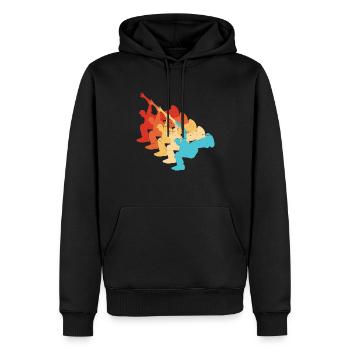 Bboy Breakdance Hommes Hiphop Break Dance - Sweat à capuche Premium bio Homme - noir - Devant - Nico (187cm)