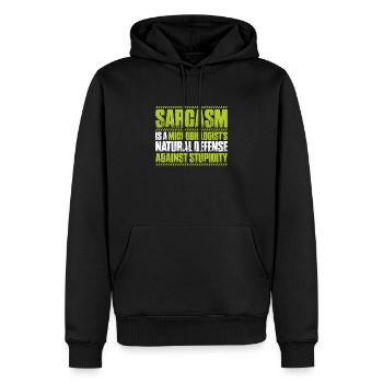 Microbiologie Microbiologiste Biologiste Biologiste - Sweat à capuche Premium bio Homme - noir - Devant - Nico (187cm)