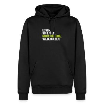 Mikrobiologie Mikrobiologe Biologie Biologe - Männer Premium Bio Hoodie - Schwarz - Vorne - Nico (187cm)