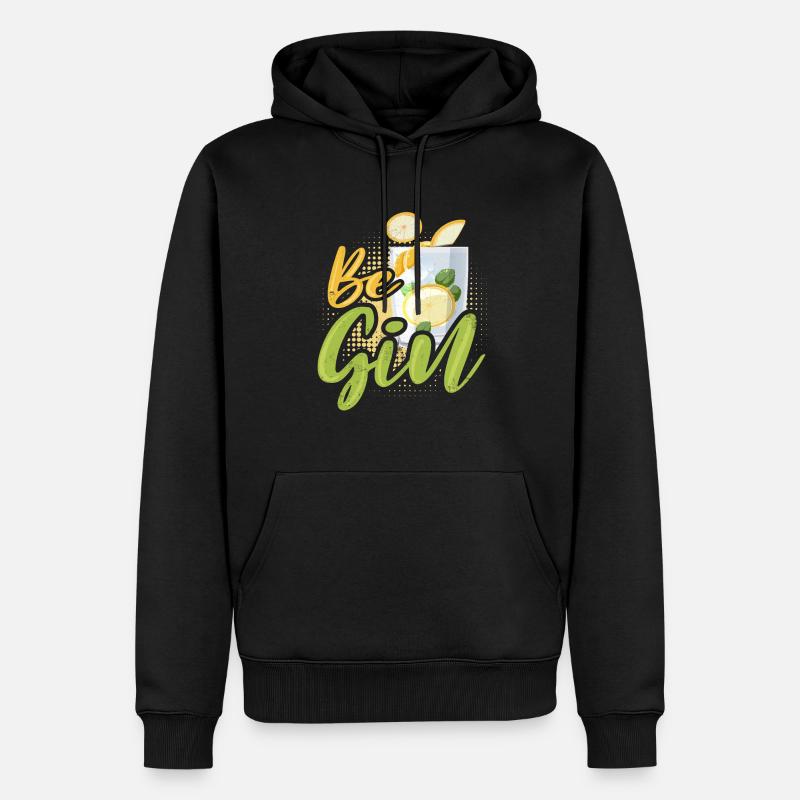 Be gin - Männer Premium Bio Hoodie - Schwarz