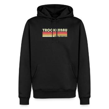 Cloison sèche - Sweat à capuche Premium bio Homme - noir - Devant - Nico (187cm)