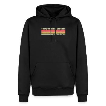 Cloison sèche - Sweat à capuche Premium bio Homme - noir - Devant - Nico (187cm)