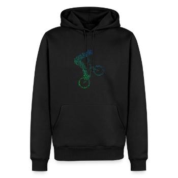 bmx Bike Hommes bmx Young BMX Bike Women - Sweat à capuche Premium bio Homme - noir - Devant - Nico (187cm)
