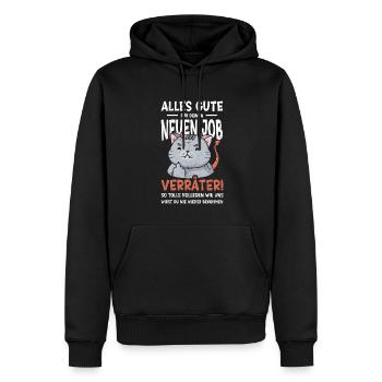 Alles gute im neuen Job du Verräter, Abschied - Männer Premium Bio Hoodie - Schwarz - Vorne - Nico (187cm)