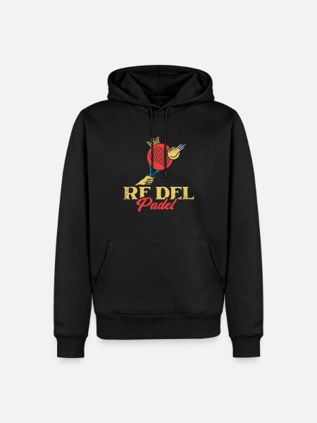 Padel tennis - Sweat à capuche Premium bio Homme - noir