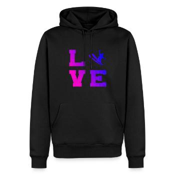 Freestyle Ski Ski Freestyle Slopestyle Herren - Männer Premium Bio Hoodie - Schwarz - Vorne - Nico (187cm)