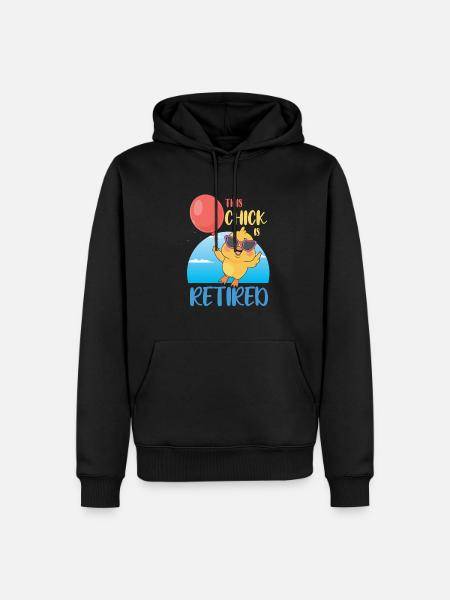 This chick is retired - Men’s Premium Organic Hoodie - black