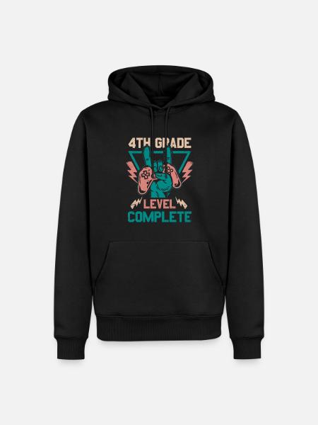 4th grade completed - Men’s Premium Organic Hoodie - black