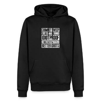 Schornsteinfeger Kaminkehrer Ramoneur - Sweat à capuche Premium bio Homme - noir - Devant - Nico (187cm)