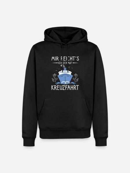 Endlich auf Kreuzfahrt - Männer Premium Bio Hoodie - Schwarz