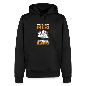 Triebfahrzeugführer Lokführer Train Driver - Men’s Premium Organic Hoodie - black - Front - Nico (187cm)