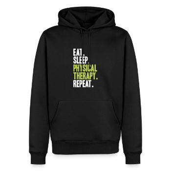 Physiotherapie Physiotherapeut Physical Therapist - Männer Premium Bio Hoodie - Schwarz - Vorne - Nico (187cm)