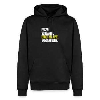 Ergotherapeut Ergotherapie Occupational Therapist - Männer Premium Bio Hoodie - Schwarz - Vorne - Nico (187cm)