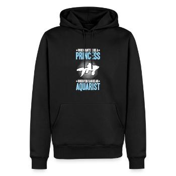 Aquaristique Aquariophile Aquarium Poissons Aquariophile - Sweat à capuche Premium bio Homme - noir - Devant - Nico (187cm)
