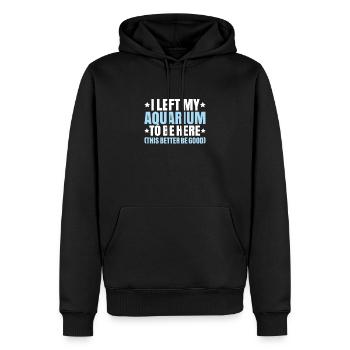 Aquaristique Aquariophile Aquarium Poissons Aquariophile - Sweat à capuche Premium bio Homme - noir - Devant - Nico (187cm)