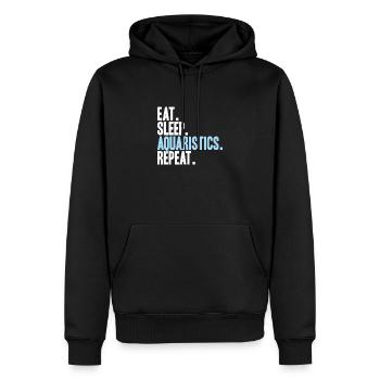Aquaristique Aquariophile Aquarium Poissons Aquariophile - Sweat à capuche Premium bio Homme - noir - Devant - Nico (187cm)