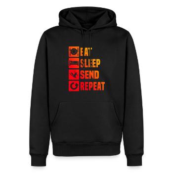 Slopestyle Ski Freestyle Ski Jumping Herren - Männer Premium Bio Hoodie - Schwarz - Vorne - Nico (187cm)