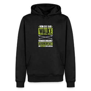 Nordic Walking Nordic Walker Nordic Walken - Männer Premium Bio Hoodie - Schwarz - Vorne - Nico (187cm)