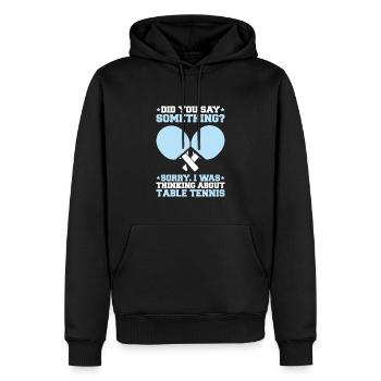 Tischtennis Ping Pong Pingpong Table Tennis - Sweat à capuche Premium bio Homme - noir - Devant - Nico (187cm)