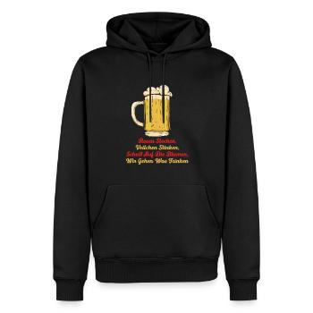 Rosen Stechen, Veilchen Stinken, Scheiß Auf Blumen - Männer Premium Bio Hoodie - Schwarz - Vorne - Nico (187cm)