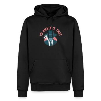 Ich Würde Das Analysieren, Ermittler - Männer Premium Bio Hoodie - Schwarz - Vorne - Nico (187cm)