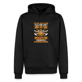 Sondengänger Sondler Metalldetektor Detectorist - Männer Premium Bio Hoodie - Schwarz - Vorne - Nico (187cm)